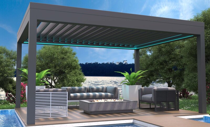 Pergola bioclimatica retractabila, spatiul tau exterior, reimaginat